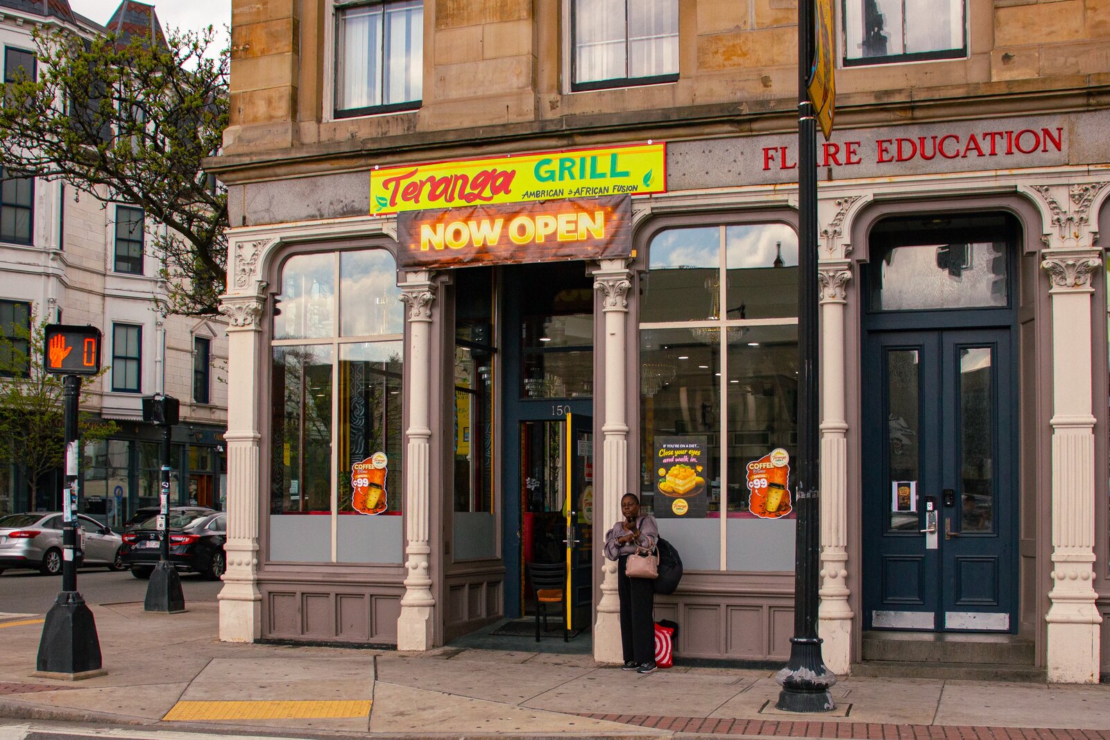The Teranga Grill storefront in Boston